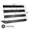 Black and White Striped Marble Universal Laptop 15in (12.2 x 8.8in) Skin